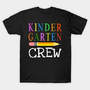 1St Day Of Kindergarten Kinder Crew Back To School Teacher T-Shirt